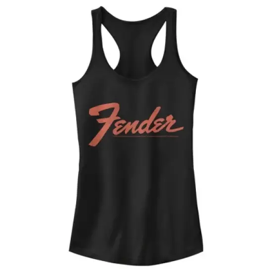 Junior's Fender Classic Logo Racerback Tank Top image {4}