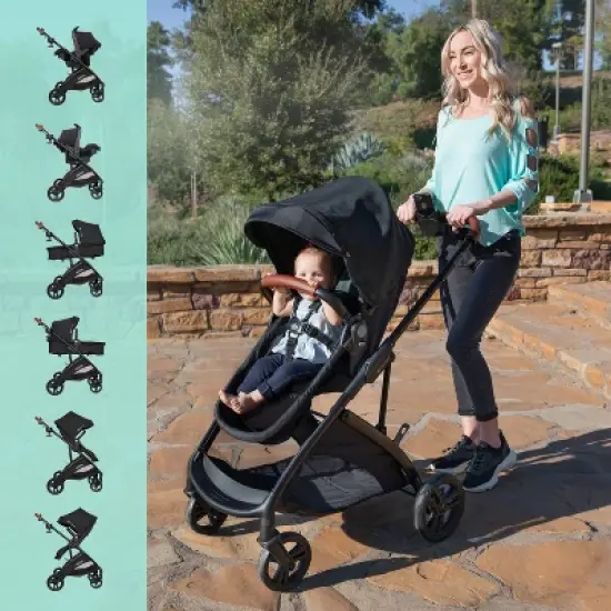 Baby Trend Passport Switch 6-in-1 Modular PLUS Travel System - Madrid Green image {1}