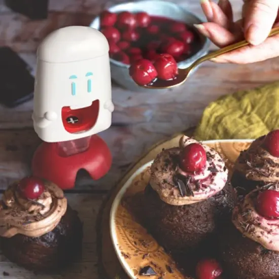 Talisman Designs Cherry Chomper Cherry Pitter, Set of 1, White image {3}