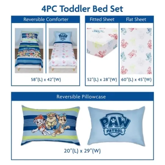 PAW Patrol Kids' 4pc Toddler Bed Set image {7}