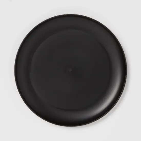 16pc Plastic Dishware Set Black - Room Essentials&trade;: Dinnerware, Microwave & Dishwasher Safe, Service for 4 image {2}