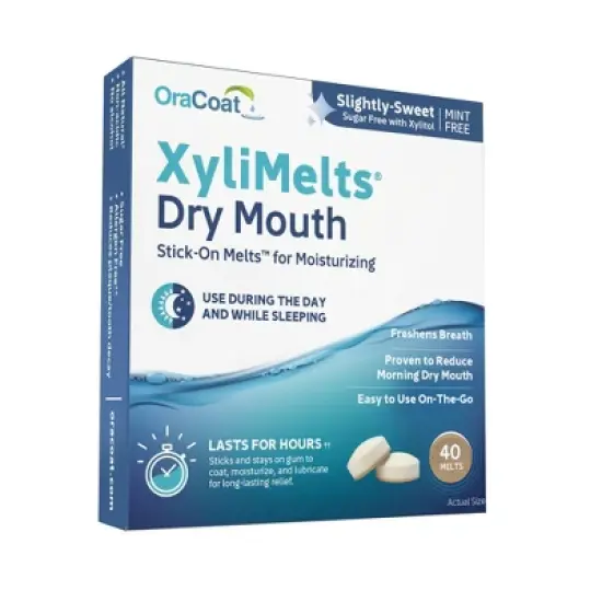 OraCoat XyliMelts for Dry Mouth Relief Slightly Sweet image {4}