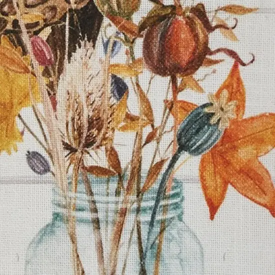 Park Designs Harvest Home Mason Jar Thistle Dishtowel image {2}