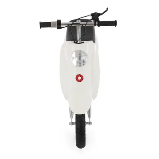 Razor Pocket Mod Miniature Euro 24V Electric Kids Ride On Retro Scooter, Speeds up to 15 MPH with 10 Mile Range, Ages 13 and Up, White image {2}