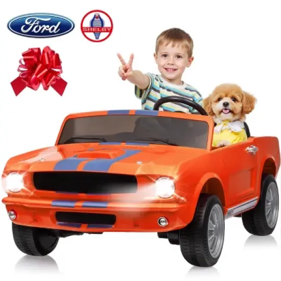 Joyracer Shelby 4WD 24 Volt Ride on Toys Cars for Kids, 2 Seats Electric Car with Remote Control, LED Lights, Music, Horn, Bluetooth, USB, Kids Gift image {12}