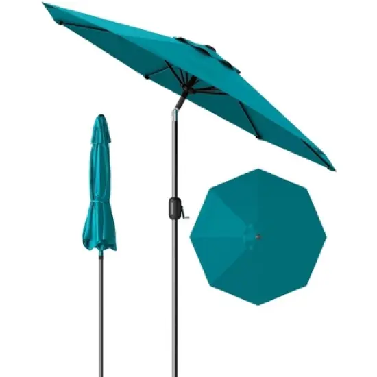 10FT Premium Patio Umbrella, Heavy Duty 8-Rib Steel Frame with Crank & Tilt, UV Protection image {15}