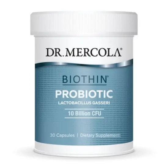 Dr. Mercola Biothin Probiotic 10 Billion CFU, 30 Servings (30 Capsules), Dietary Supplement, Supports Digestive Health, Non GMO image {7}