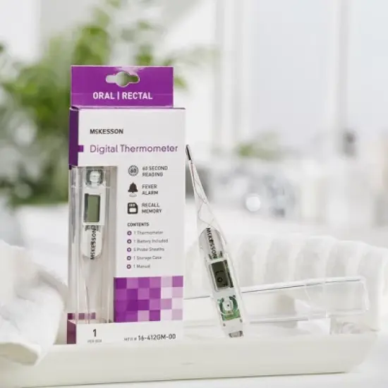 McKesson Digital Thermometer, Oral or Rectal image {3}