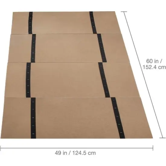 DMI Foldable Box Spring, Bunkie Board, Bed Support Slats, No Assembly Needed, Full Size, 60 x 48 image {1}