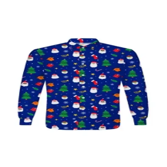 OppoSuits Teen Boys Christmas Shirt - Festivity Blue image {2}