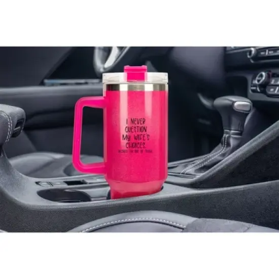 100 North This Guy Is One Awesome Husband Arrow Wrap-Around 40 Oz. Stainless Steel Water Bottle Coffee Mug, Spill & Leak Resistant, Travel Tumbler image {4}