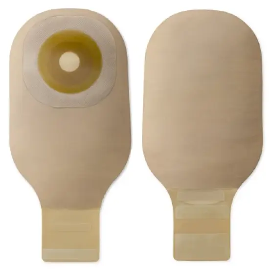 Premier Flextend Colostomy Pouch Drainable 1.25" Stoma 12"L 1pc System Beige 8558, 10 Ct image {3}