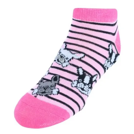 Alexa Rose Girl's Colorful and Playful Puppy No Show Socks (10 Pack) image {1}