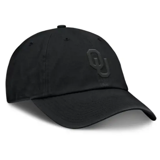 NCAA Oklahoma Sooners Unstructured Black Tonal Cotton Hat image {2}