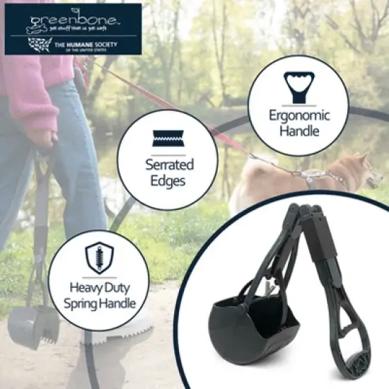 The Humane Society by Greenbone Foldable Waste Scooper - Premium Quality image {3}