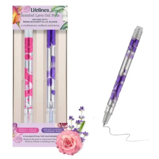 Lifelines 2pk Scented Lava Pens Pink/Purple image {6}