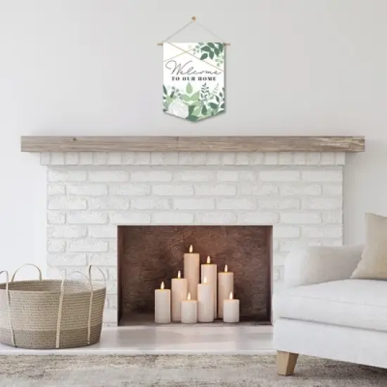 Big Dot of Happiness Boho Botanical - Outdoor Home Decorations - Double-Sided Greenery Party Garden Flag - 12 x 15.25 inches image {6}