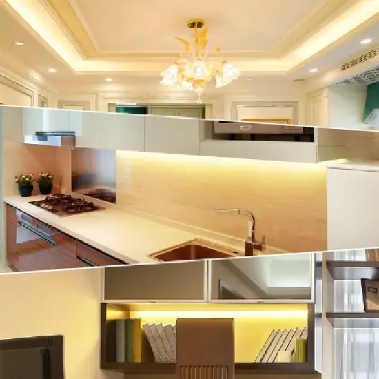 Costway 100' 2 Wire LED Rope Light Christmas Decorative Party In/Outdoor 110V Warm White image {3}