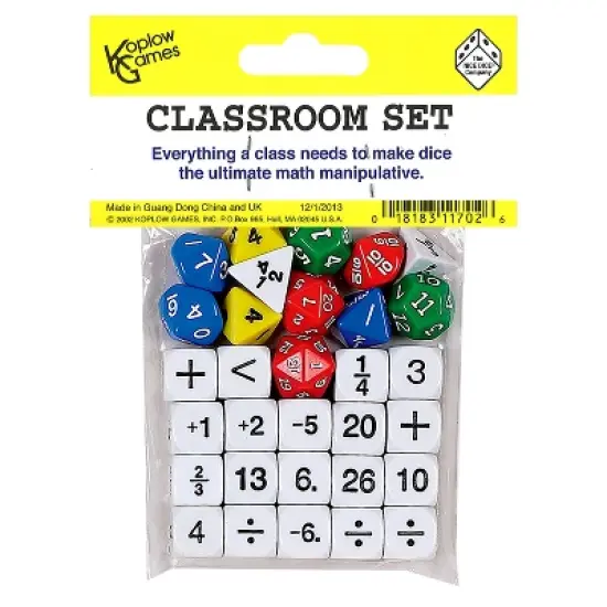 Koplow Games Classroom Dice, Set of 31 image {1}