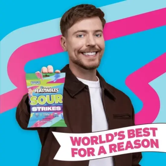 Feastables Sour Strikes Gummy Candies - Original Assortment - 7.5oz image {5}