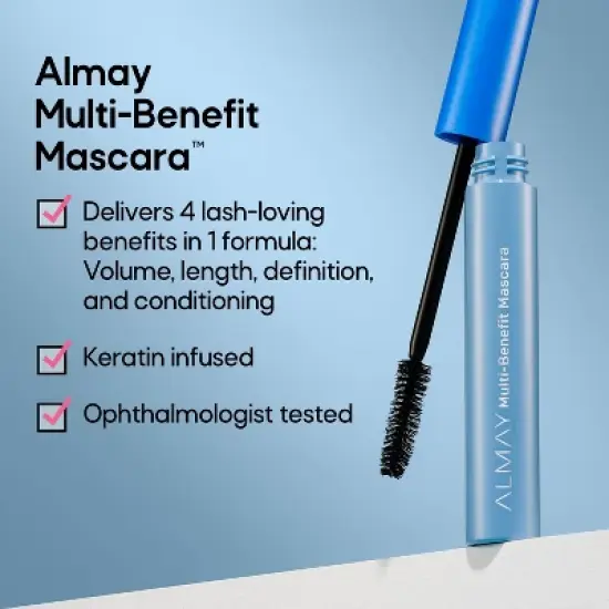 Almay Multi-Benefit Mascara - Keratin Infused - 0.24 fl oz image {2}