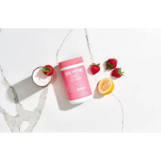 Vital Proteins Beauty Collagen Strawberry Lemon Dietary Supplements - 9.6oz image {4}