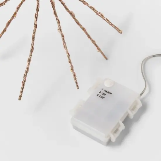 2pk 12" Battery Operated Twinkling LED Starburst Christmas Novelty Silhouette Light Warm White Lights - Wondershop&trade; image {2}