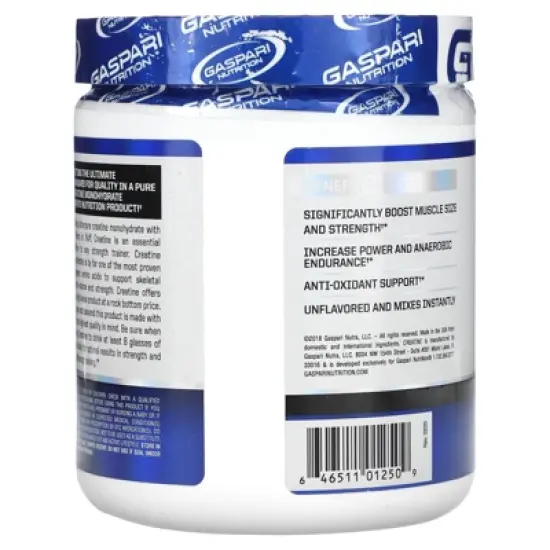 Gaspari Nutrition Creatine, Unflavored, 300 g image {2}