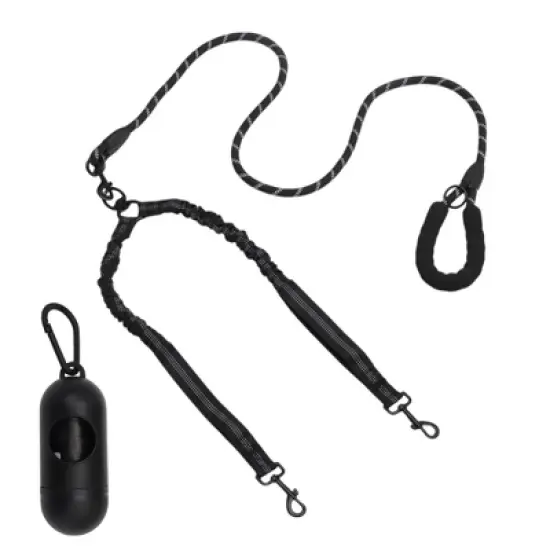 Unique Bargains Double Dog Leash for Two Dogs 1 Set image {7}
