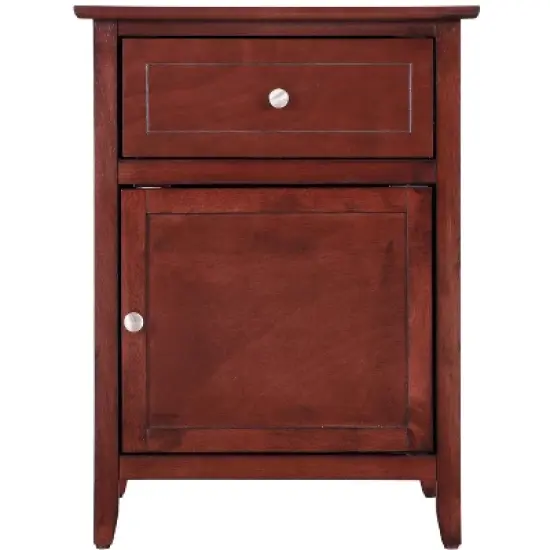 Passion Furniture Lzzy 1-Drawer Nightstand (25 in. H x 15 in. W x 19 in. D) image {10}