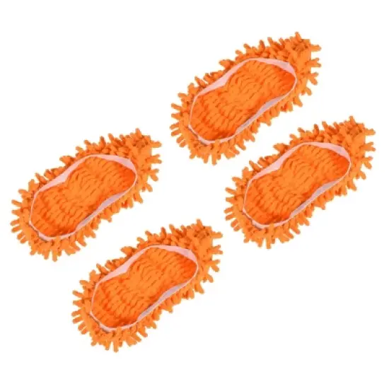 Unique Bargains Washable Cleaning Shoes Cover Multifunction Chenille Duster 4 Pcs image {6}