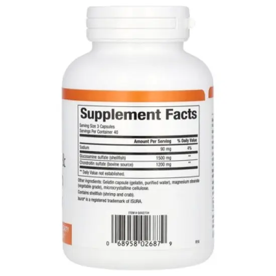 Natural Factors Glucosamine & Chondroitin, 120 Capsules image {1}