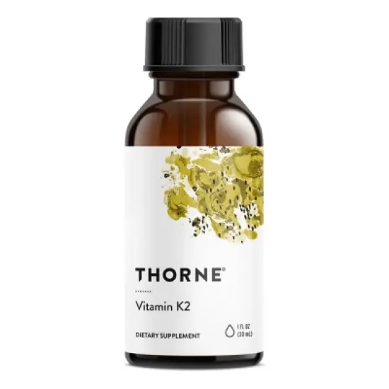 THORNE Vitamin K2 Liquid (1 mg per drop) - Concentrated Vitamin K2 Supplement for Heart and Bone Support* - 1 Fl Oz image {7}