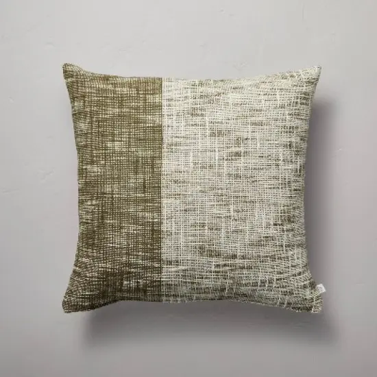 18"x18" Vertical Color Block Square Throw Pillow - Hearth & Hand&trade; with Magnolia image {4}