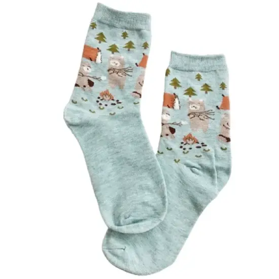Camping Bears Socks  (Women's Sizes, Adult Medium) from the Sock Panda image {2}