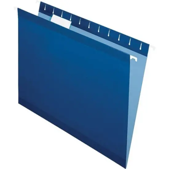 Pendaflex Reinforced Hanging Folders 1/5 Tab Letter Navy 25/Box 415215NAV image {7}