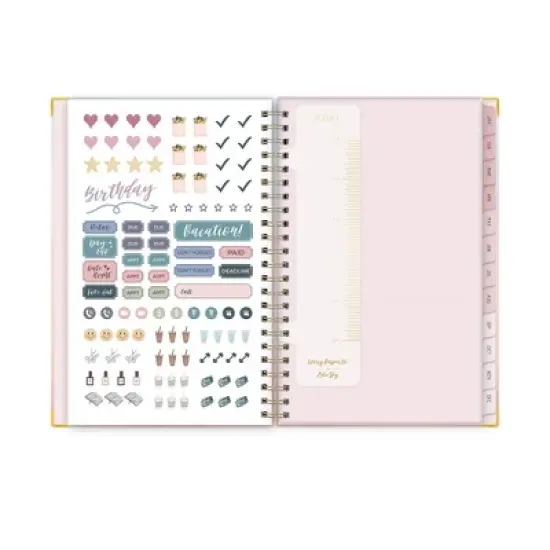 Ivory Paper Co 2024 Planner 5"x8" Weekly/Monthly Hard Cover Wirebound Mariah Dark image {7}