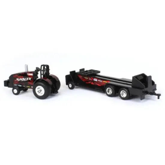 1/64 Case IH Magnum "Red Rumbler" Pulling Tractor with Pulling Sled, 37941-1 image {3}
