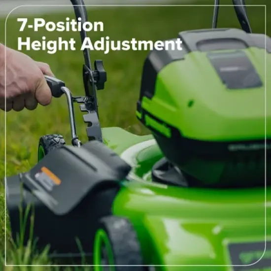 Greenworks Powerall 2x24V 19" Brushless Push Mower with (2) 4.0Ah Batteries and Charger image {7}