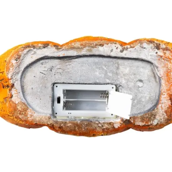 Northlight Witch Stirring Flickering Cauldron Scene Inside Pumpkin Halloween Decoration - 13" - LED Orange Light image {10}