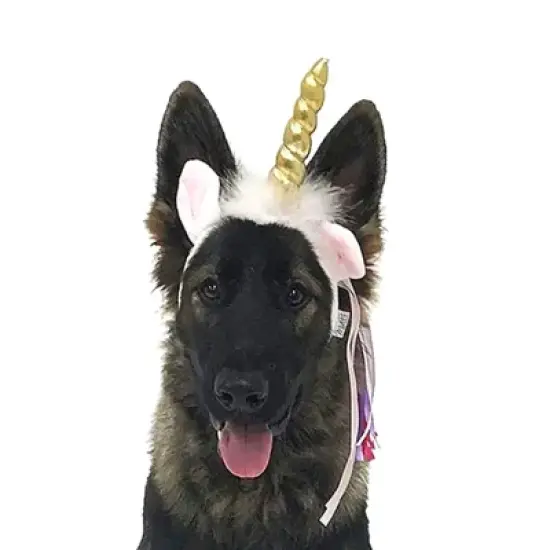 Midlee Dog Unicorn Horn Headband Halloween Costume image {5}