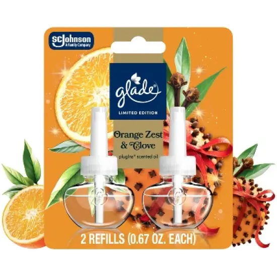Glade PlugIns Scented Oil Air Freshener Refills - Orange Zest & Clove - 1.34oz/2ct image {12}