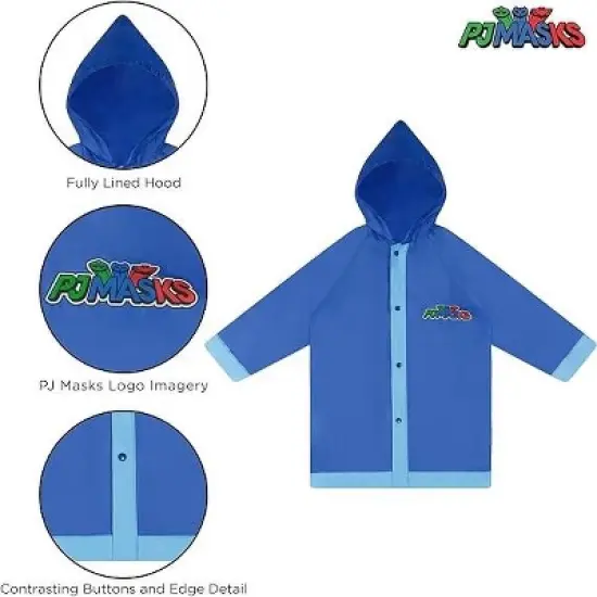 PJ Masks Boys Umbrella and Raincoat Set, Kids Ages 2-7 image {3}