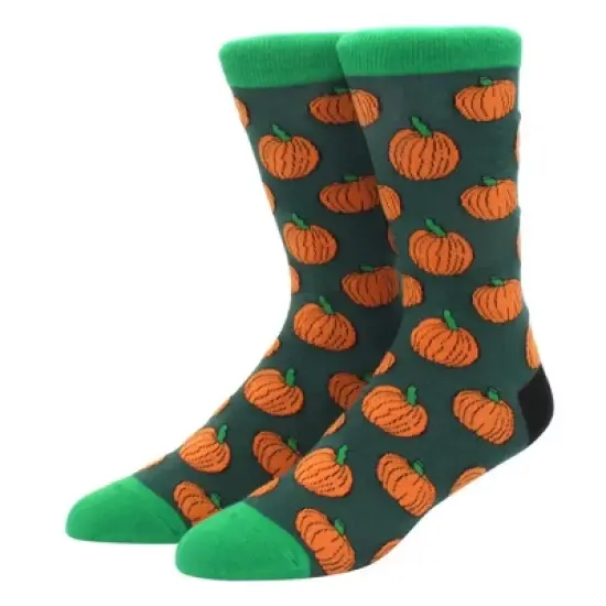 Pumpkin Patterned Socks from the Sock Panda (Men's or Women's Sizes)  - Great for Halloween image {4}