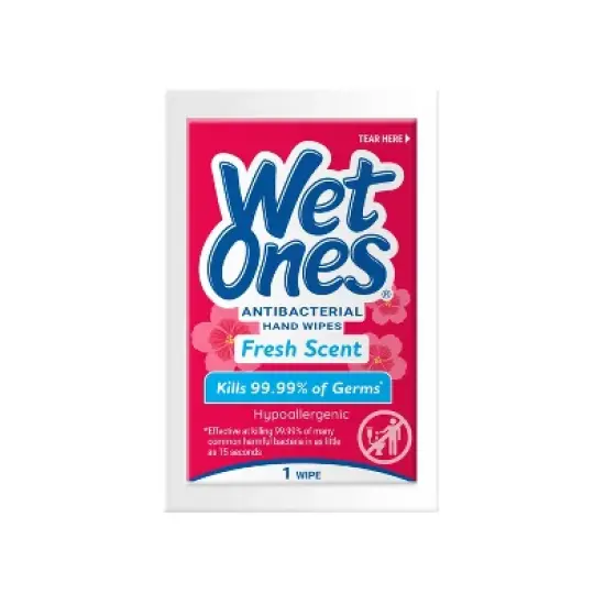 Wet Ones Antibacterial Hand Wipes Singles - Fresh Scent - 24ct image {9}