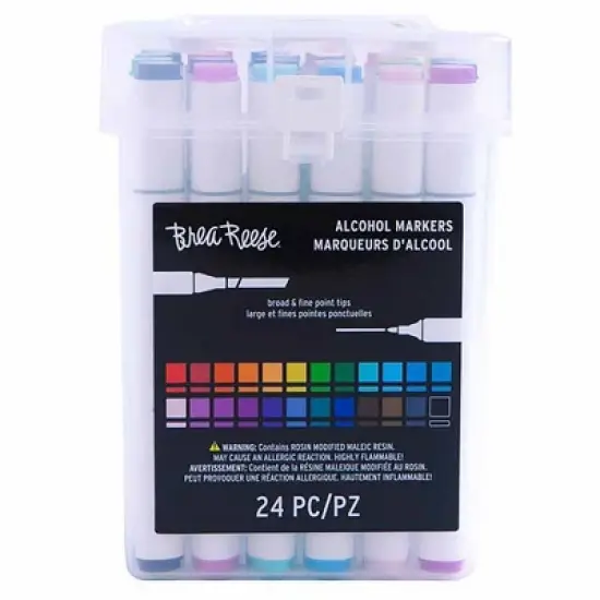 Brea Reese: Alcohol Markers - 24pc Color Set - Broad & Fine Point Dual-Tip image {5}