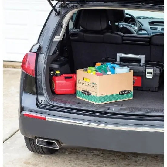 Bankers Box STOR/FILE Extra Strength Storage Box Letter/Legal Kraft/Green 12/Carton 12770 image {3}