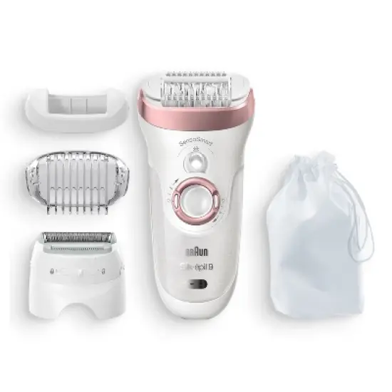 Braun Silk-epil 9-720 2-in-1 Women's Cordless Wet & Dry Epilator + Bikini Trimmer + 2 Extra Accessories image {8}