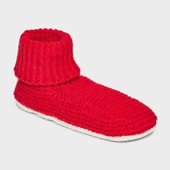 Women's Marled Knit Faux Shearling Lined Booties with Grippers - Stars Above&trade; 4-10 image {8}