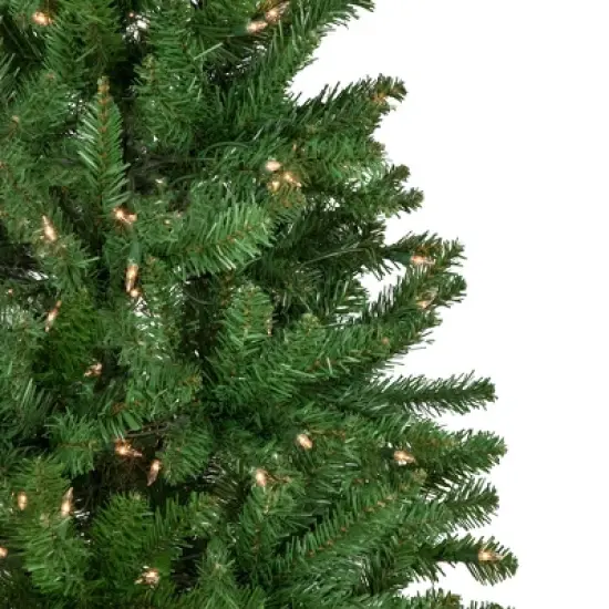 Northlight Pre-Lit Pencil White River Fir Artificial Christmas Tree - 6.5' - Clear Lights image {2}